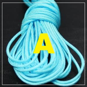 Macrame Cord - 1mm Aqua Blue